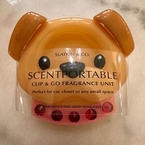 Bath & Body‎ Works Scentportable Clip Dog Pink Gems Collar Closet Fragrance Unit